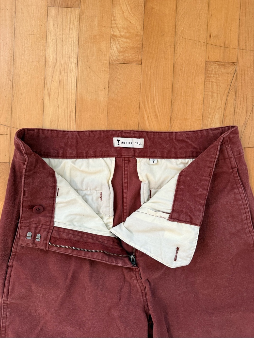 High-Rise Wide Leg Trousers in Intense Rust Tall - Picture 2 of 5